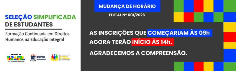 MUDANÇA DE HORÁRIO - site
